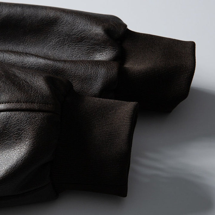 Leather Retro Loose-fitting Lapel Jacket