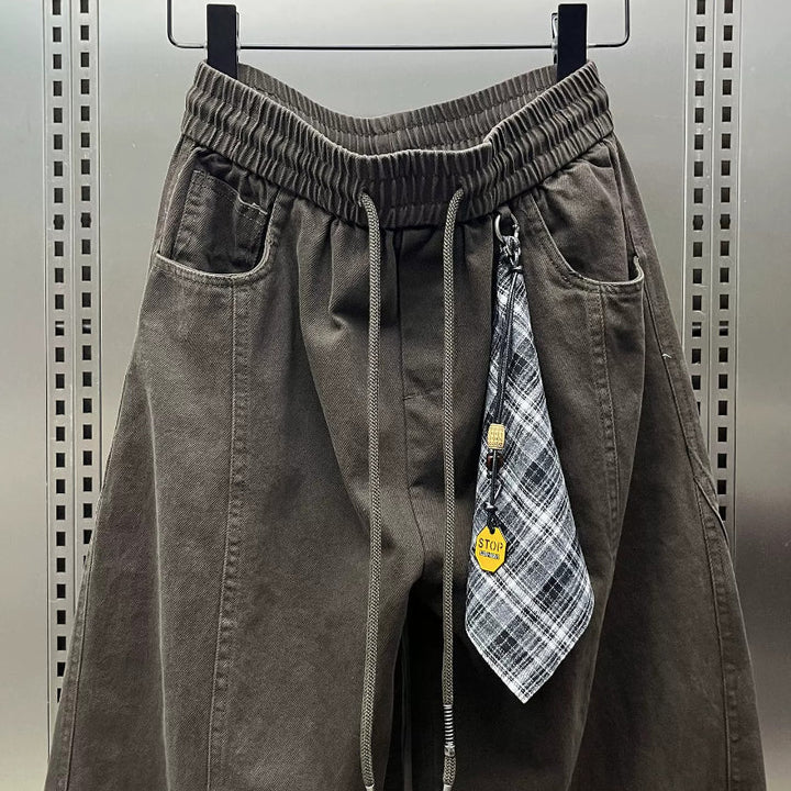 Elastic Waist Casual Loose Wide-leg Pants