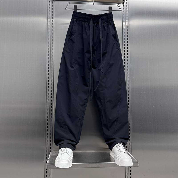 Loose-fitting Breathable Mesh Scimitar Casual Pants