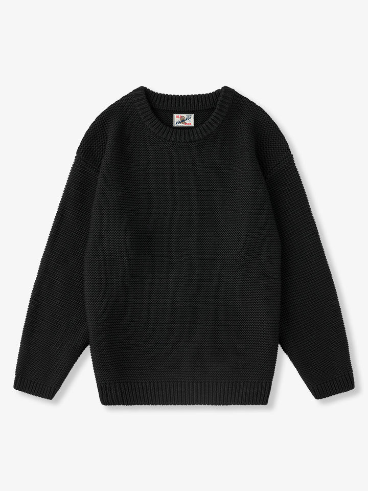 Heavyweight Pearl-Knit Crewneck Sweater