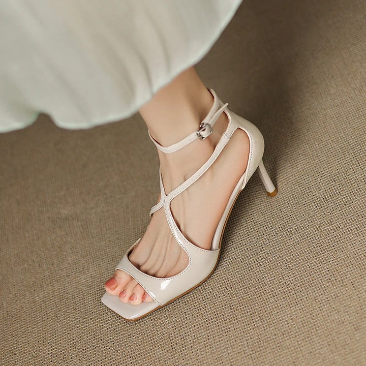Christine Genuine Leather Heels