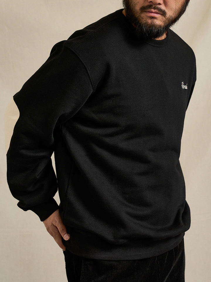 “Pirate Captain Cat” Elbow-Patch Pullover Sweatshirt