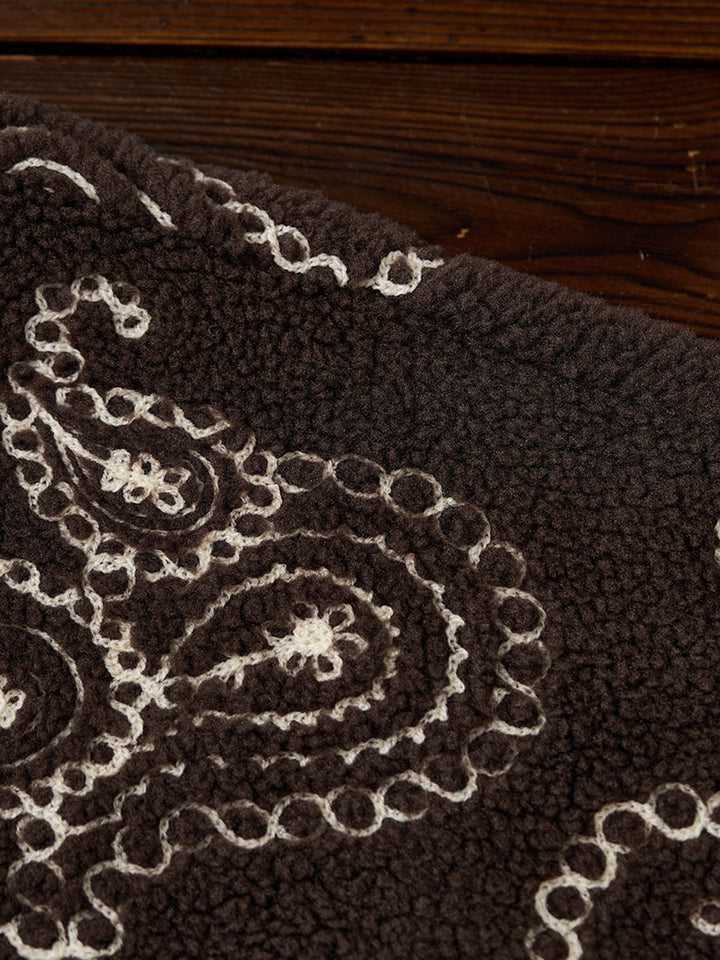 [Pre-order] Heritage Paisley Sherpa Half-Zip Pullover