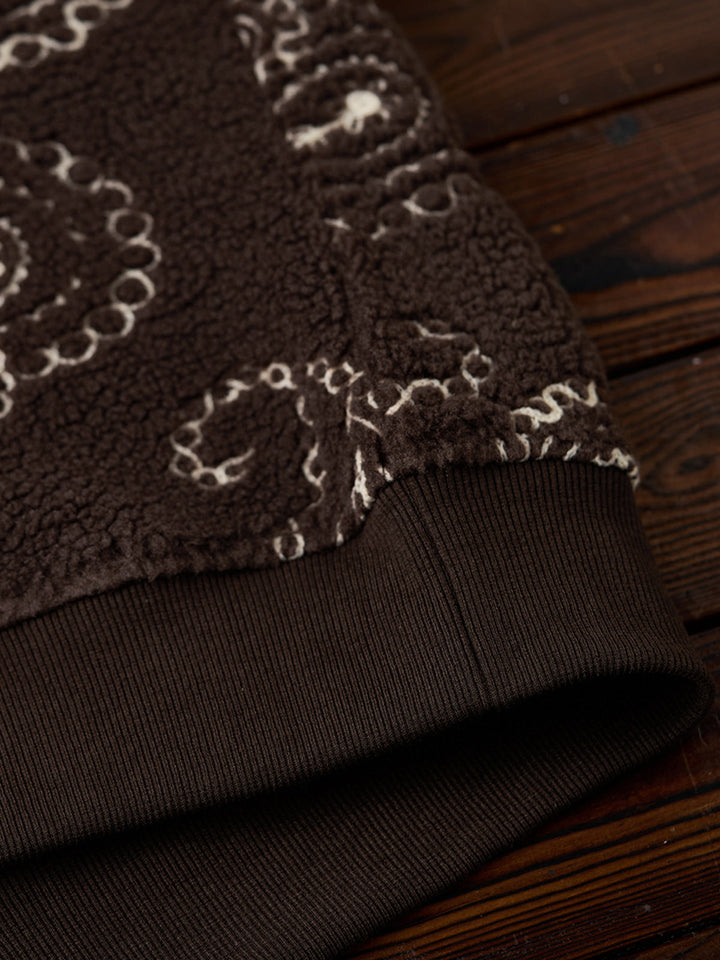 [Pre-order] Heritage Paisley Sherpa Half-Zip Pullover
