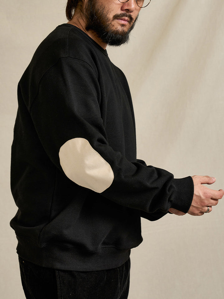“Pirate Captain Cat” Elbow-Patch Pullover Sweatshirt