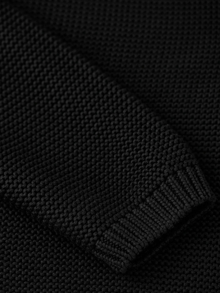 Heavyweight Pearl-Knit Crewneck Sweater
