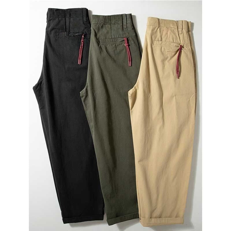 Japanese Wide-leg Tapered Trousers