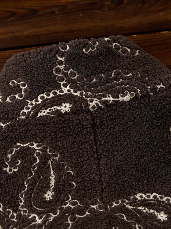 [Pre-order] Heritage Paisley Sherpa Half-Zip Pullover