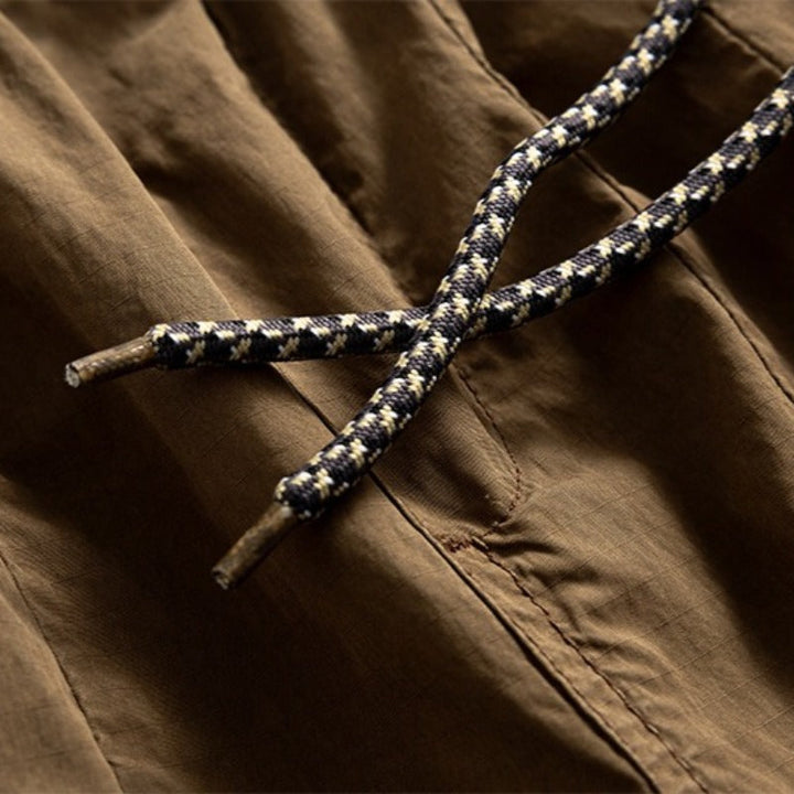 Japanese Loose Multi-pocket Straight-leg Cuffed Cargo Pants