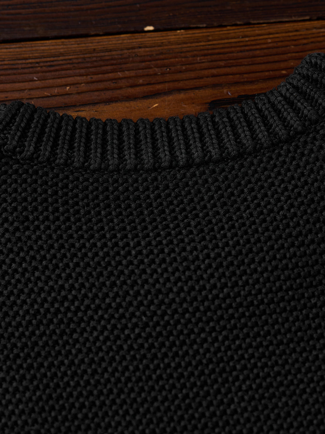 Heavyweight Pearl-Knit Crewneck Sweater