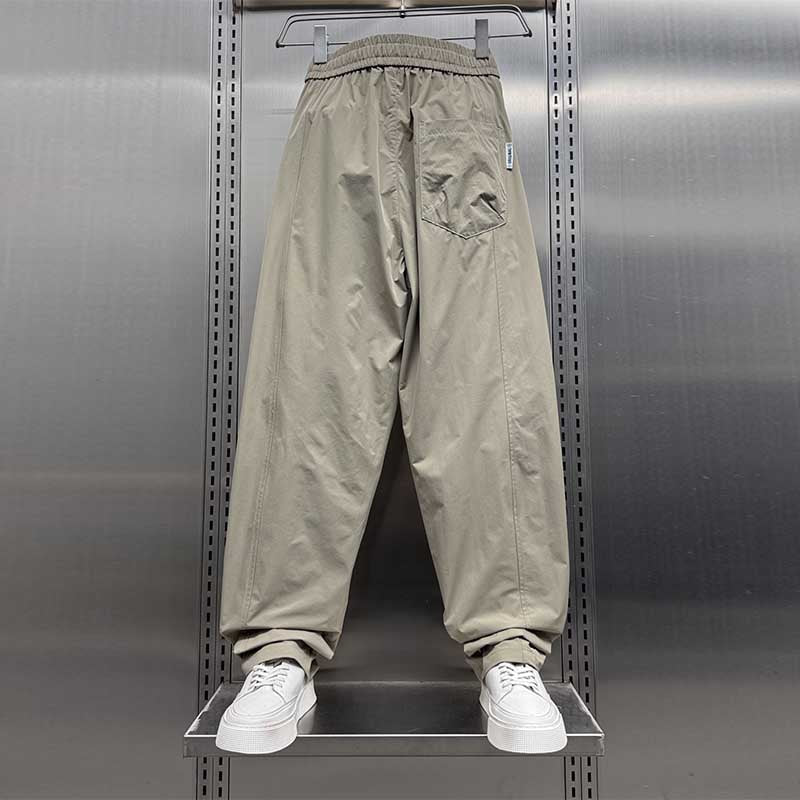 Loose-fitting Breathable Mesh Scimitar Casual Pants