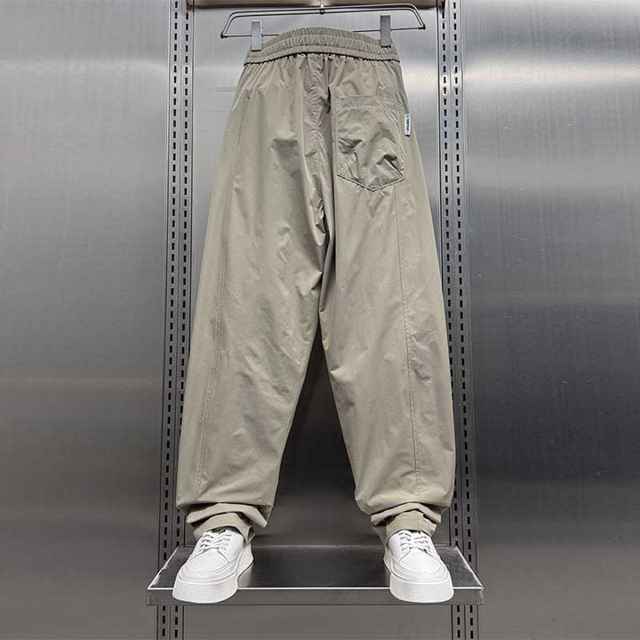 Loose-fitting Breathable Mesh Scimitar Casual Pants