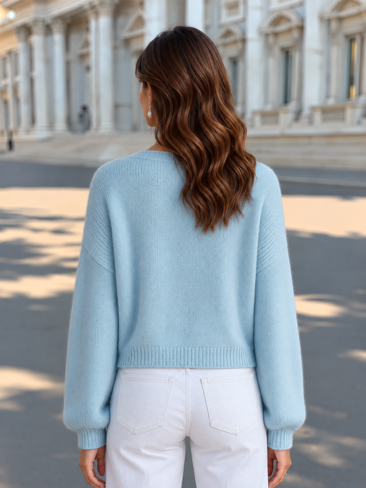 Pearl Button Knit Camisole &amp; Cardigan Sweater Set