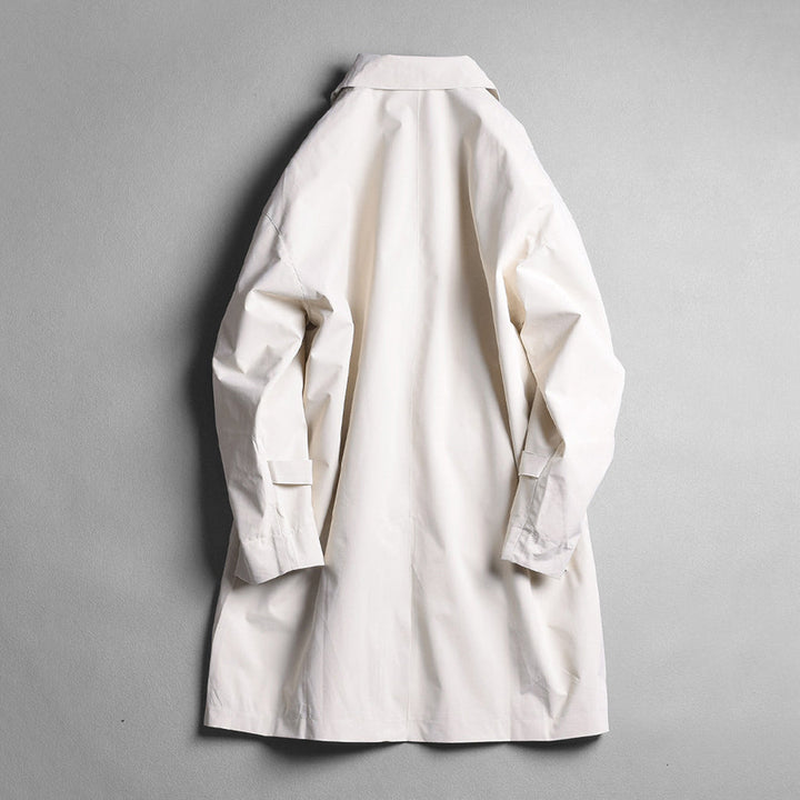 Mid-Length Lapel Loose Fit Casual Silhouette Trench Coat