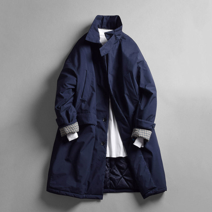 Mid-Length Lapel Loose Fit Casual Silhouette Trench Coat
