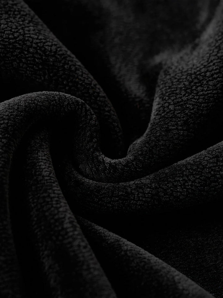 Ethnic Jacquard Combination Half-Zip Polar Fleece Sweatshirt
