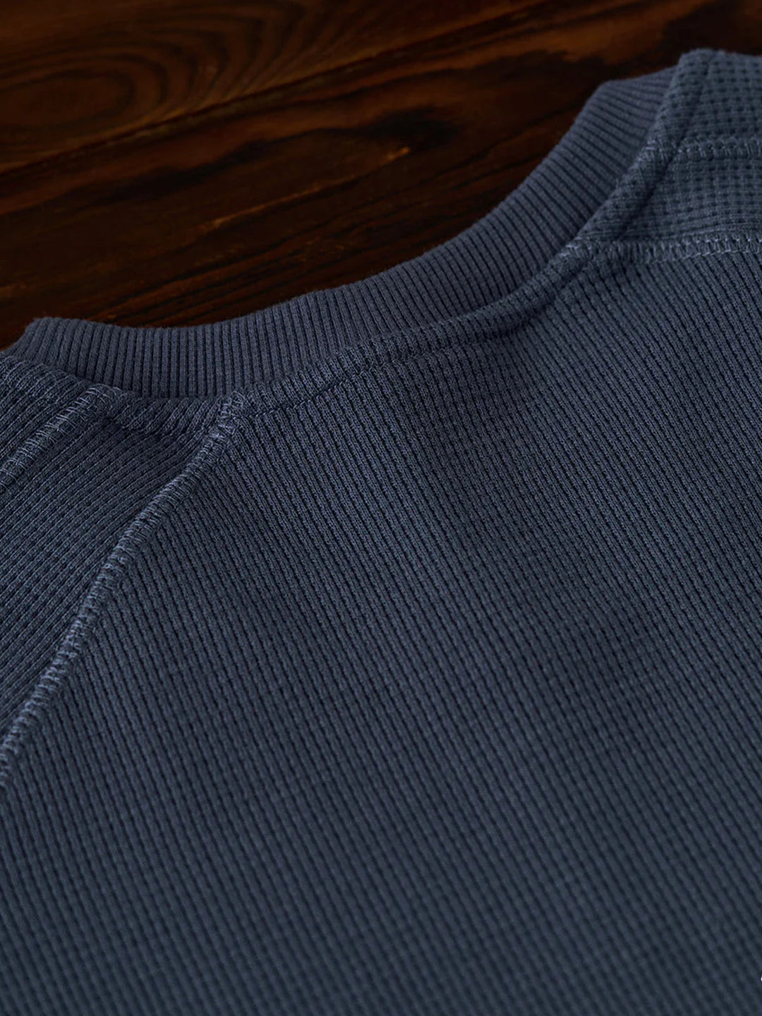 380g Waffle Knit Raglan Pullover Sweatshirt