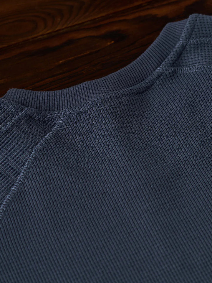 380g Waffle Knit Raglan Pullover Sweatshirt