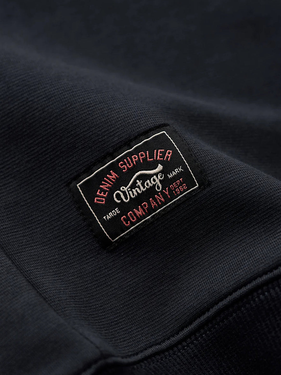 Air Layer Sweatshirt with Antique Bronze Half-Zip