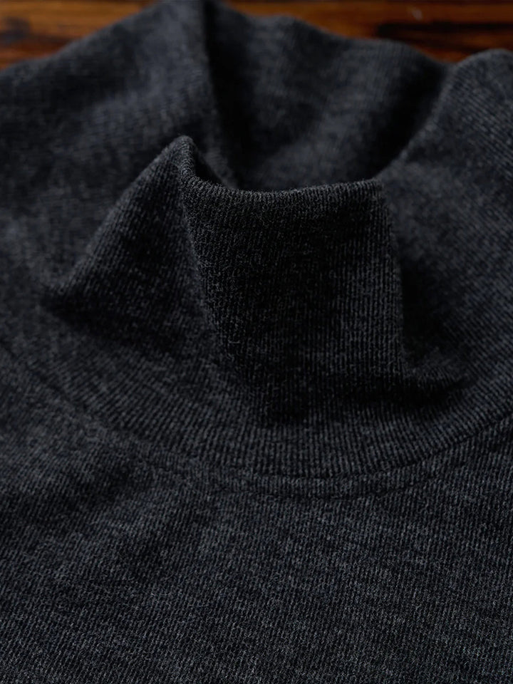 Brushed Wool-Blend High-Neck Sweatshirt