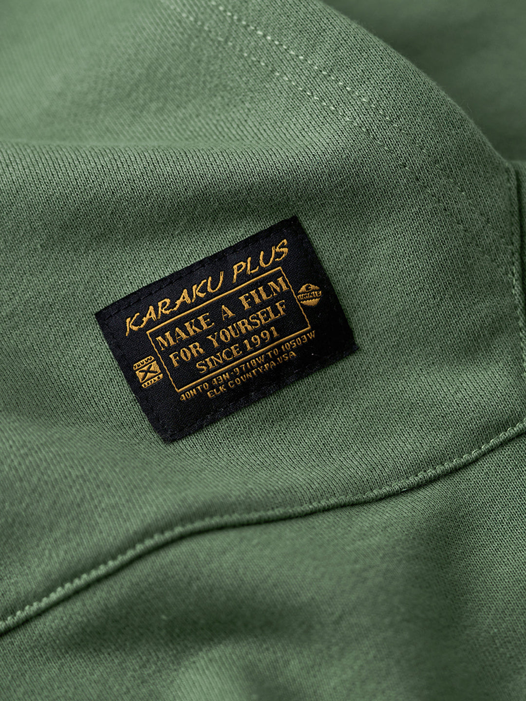 Heavyweight Crewneck Sweatshirt with Suede Elbow Patches and Loop-Back Lining