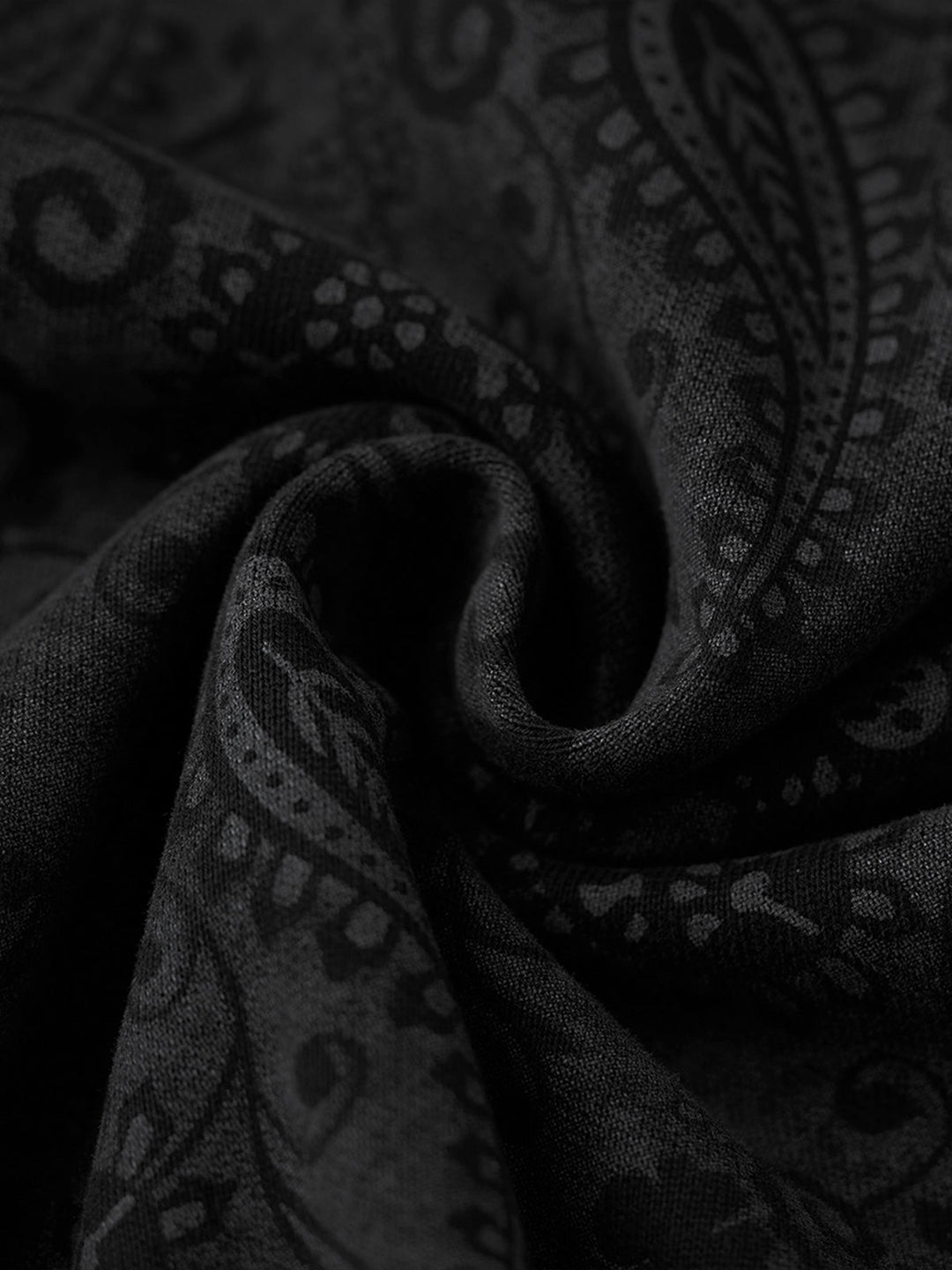 “KaraKu” Embroidered Logo Paisley-Print Cotton Hoodie
