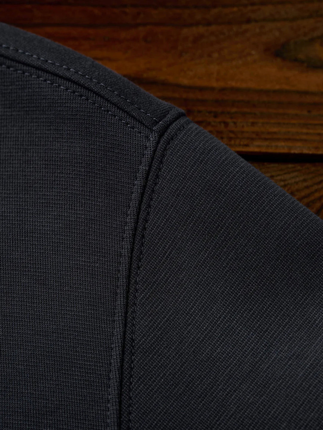 Air Layer Sweatshirt with Antique Bronze Half-Zip