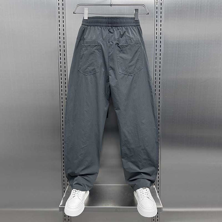 Breathable Loose-fitting Straight Drawstring Quick-drying Trousers