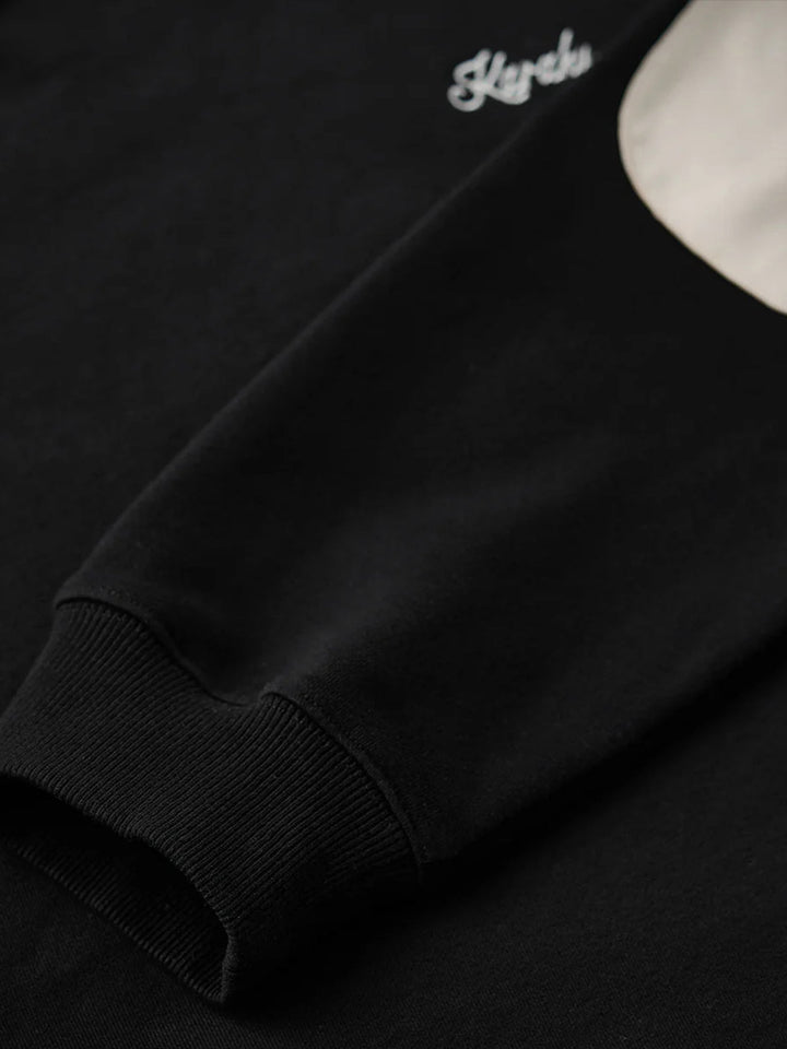 “Pirate Captain Cat” Elbow-Patch Pullover Sweatshirt