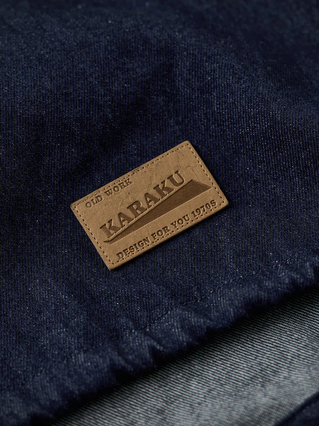 Washed Denim Hoodie with Half-Button and Side Slits