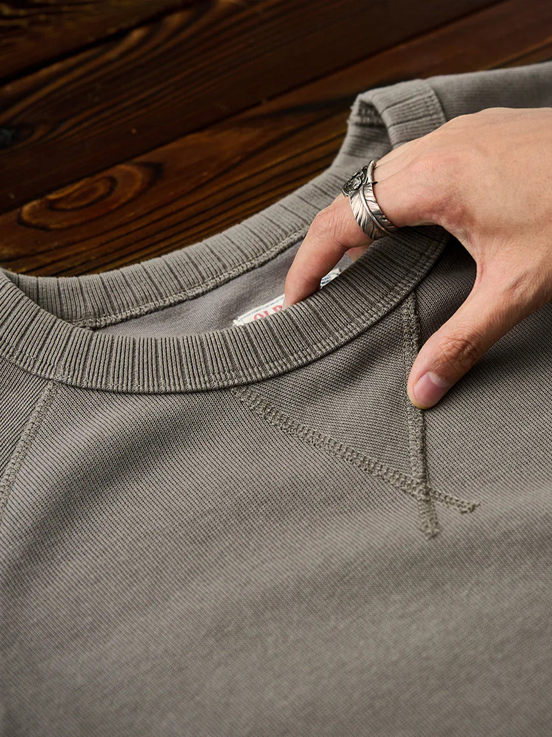 Custom Rib Crewneck Sweatshirt