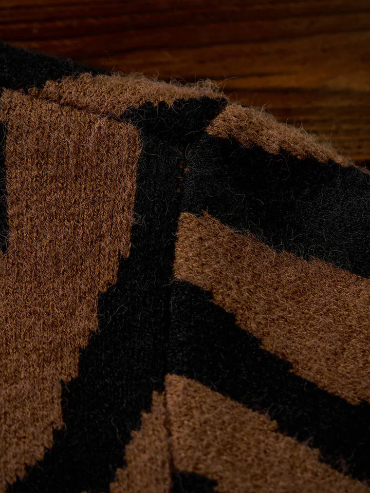 Karaku × Satoshi Kawamata ‘Tiger’ Embroidered Jacquard Knit Cardigan