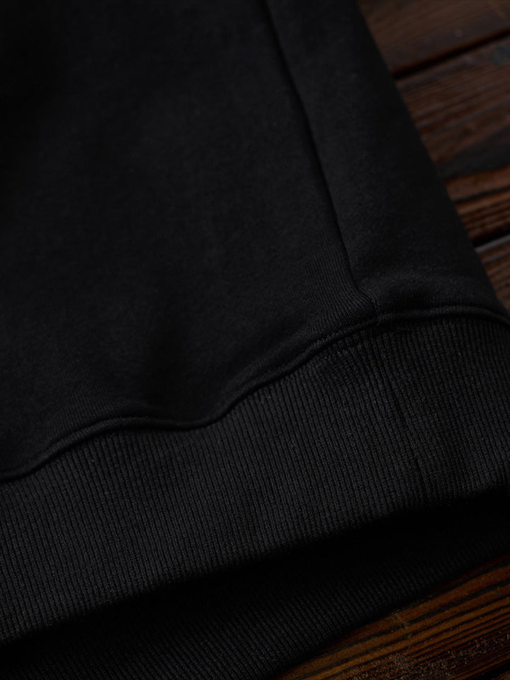 Karaku Embroidered Polo Sweatshirt with Jacquard Paisley Collar &amp; Placket
