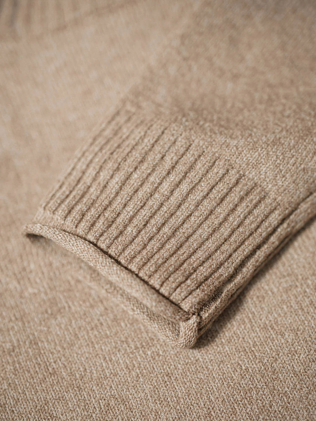 Elbow Patch Turtleneck Fancy Knit Sweater