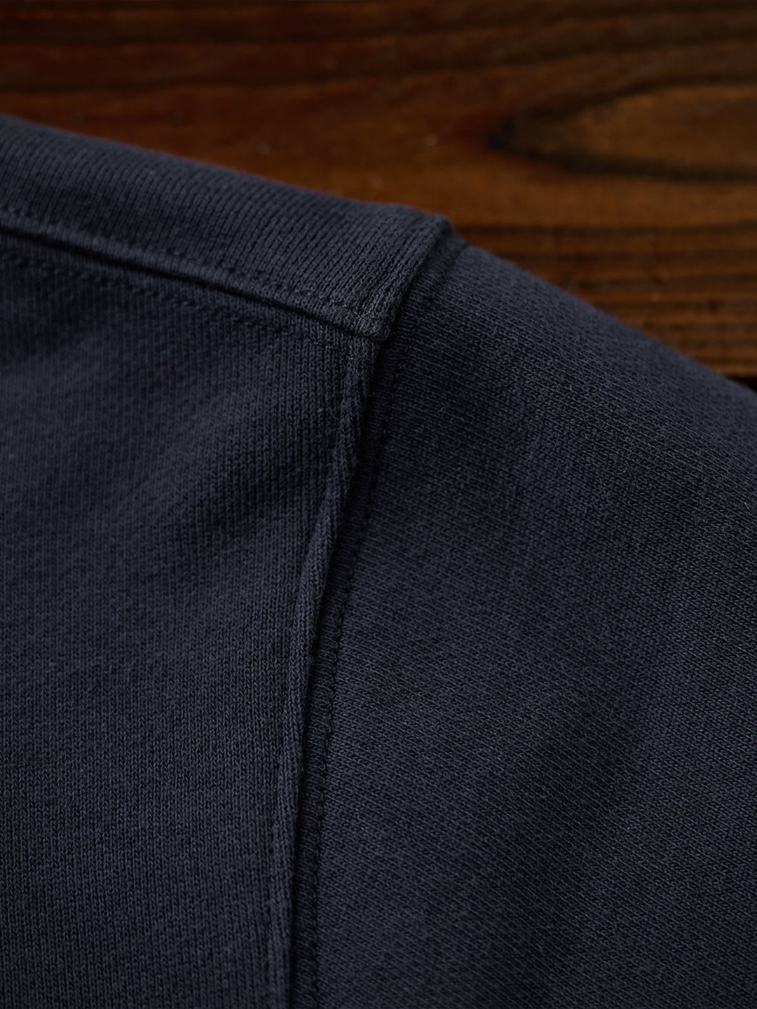 Faux-Layered Stripe Shirt &amp; Embroidered Crewneck Sweatshirt