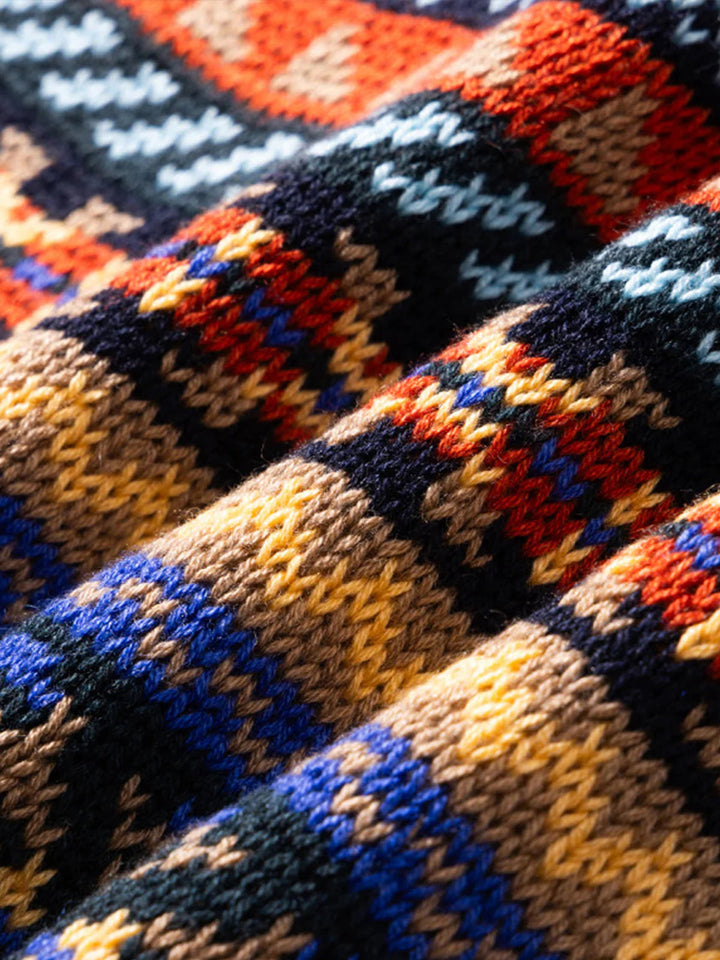 Wool-Blend Fair Isle Jacquard Knit Sweater