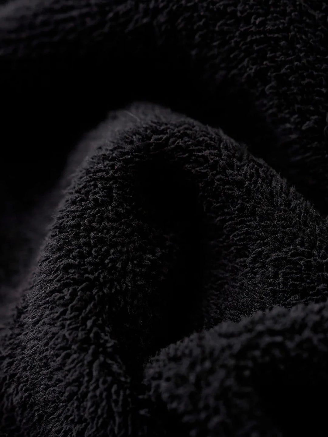 Henley Neck Fleece Sweatshirt with “KaraKu” Embroidery (Double-Sided Brushed)