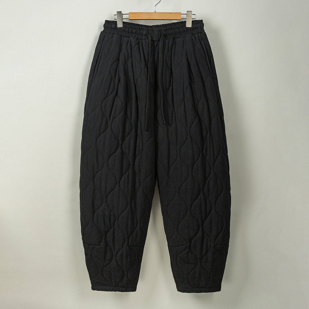 Japanese Retro Quilted Padded Loose Lantern Pants