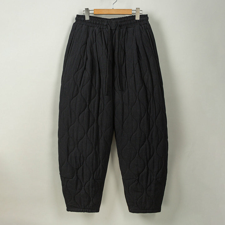 Japanese Retro Quilted Padded Loose Lantern Pants