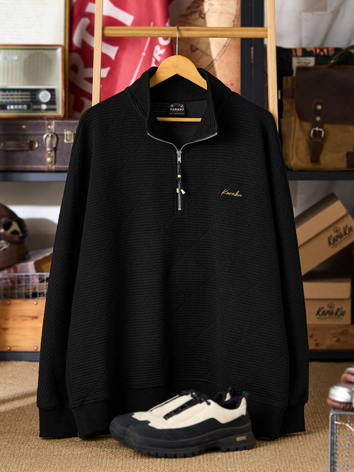 [Pre-Order]Heritage Jacquard Half-Zip Sweatshirt