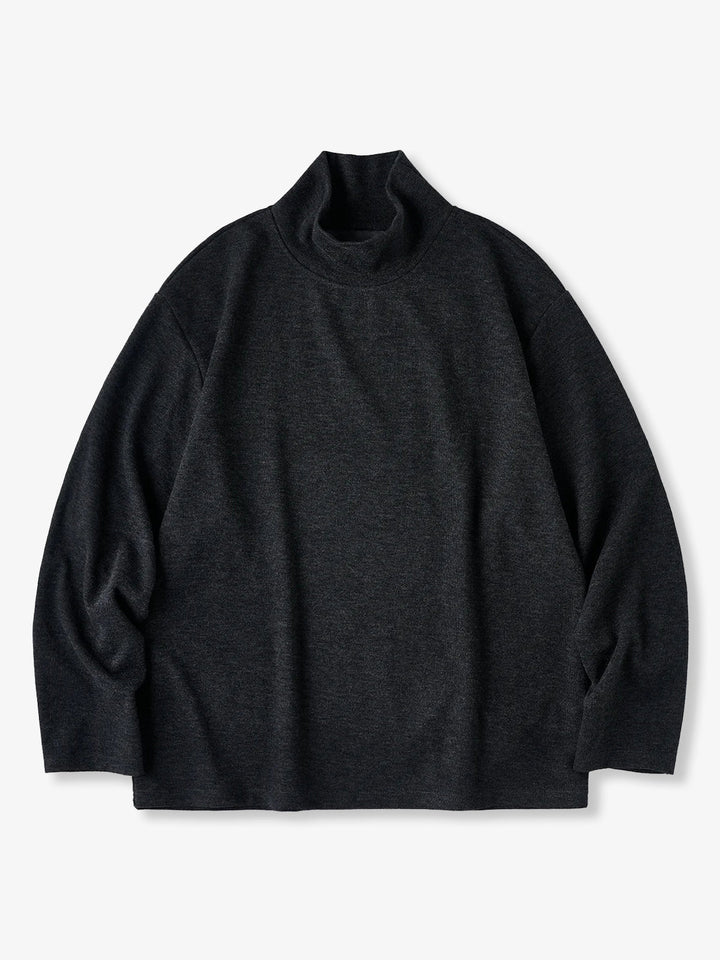 Brushed Wool-Blend High-Neck Sweatshirt