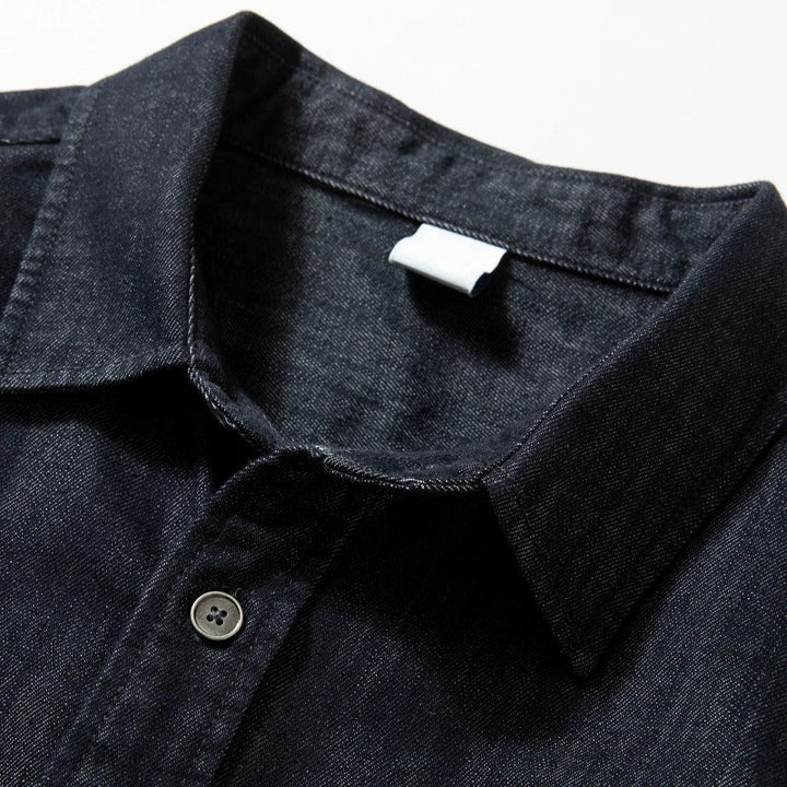 Loose Fit Casual Collar Long Sleeve Denim Shirt Jacket