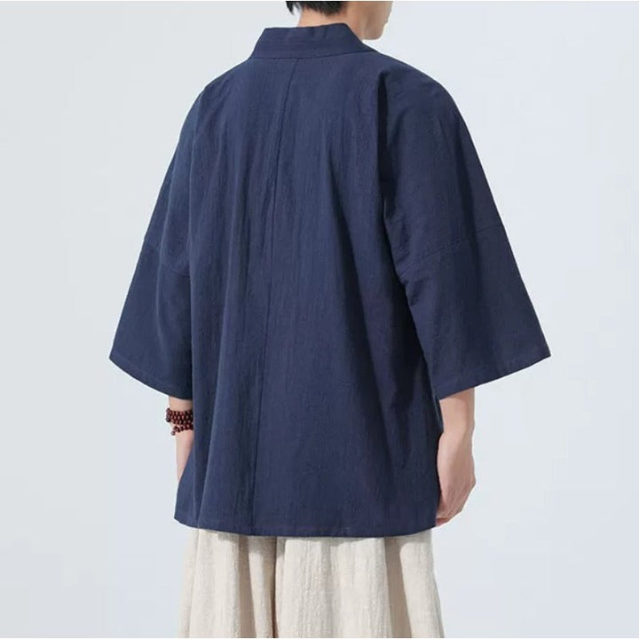 Cotton Three Quarter Sleeve Zen Shirt