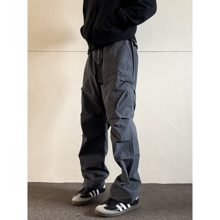 Quick-dry Loose Straight-leg Multi Pocket Utility Cargo Pants