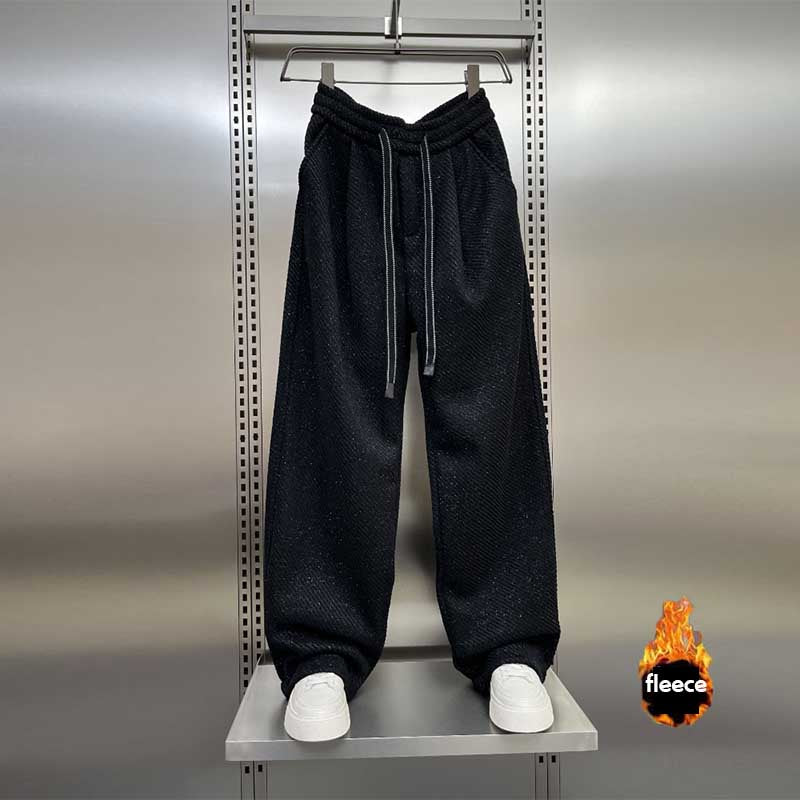 Retro Casual Chenille Wide-leg Pants