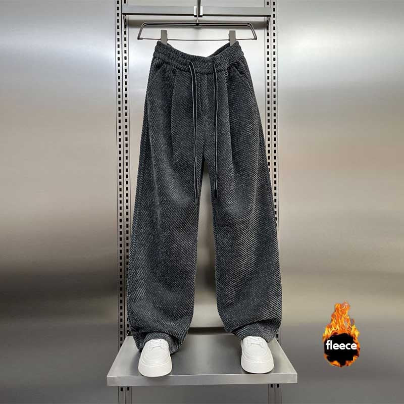 Retro Casual Chenille Wide-leg Pants