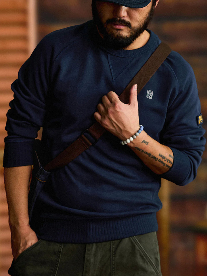 Custom Rib Crewneck Sweatshirt