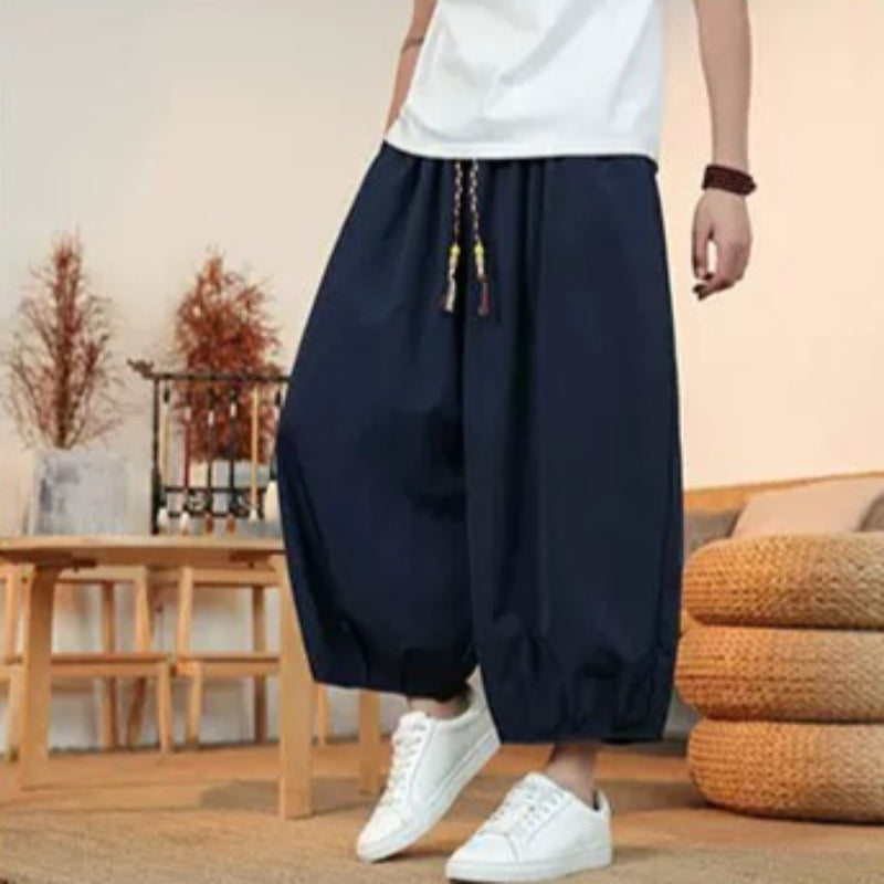 Lantern Loose Casual Cropped Pants