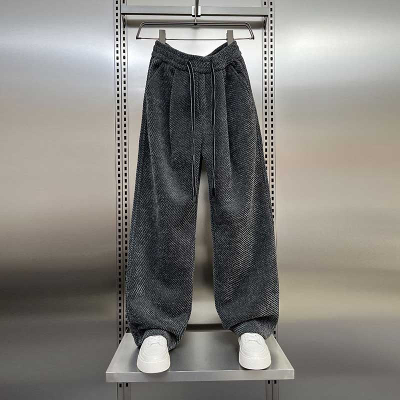 Retro Casual Chenille Wide-leg Pants
