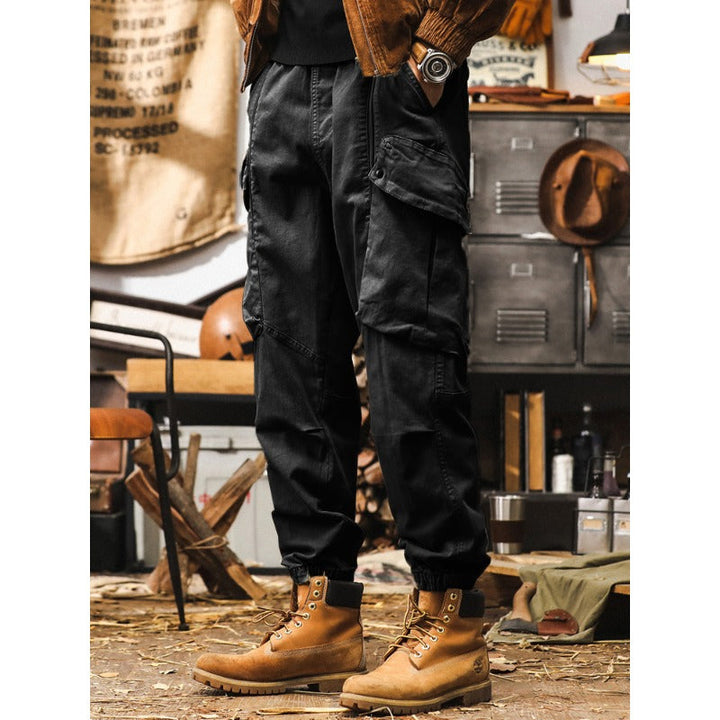 Vintage Loose Cotton Big Pockets Cargo Pants